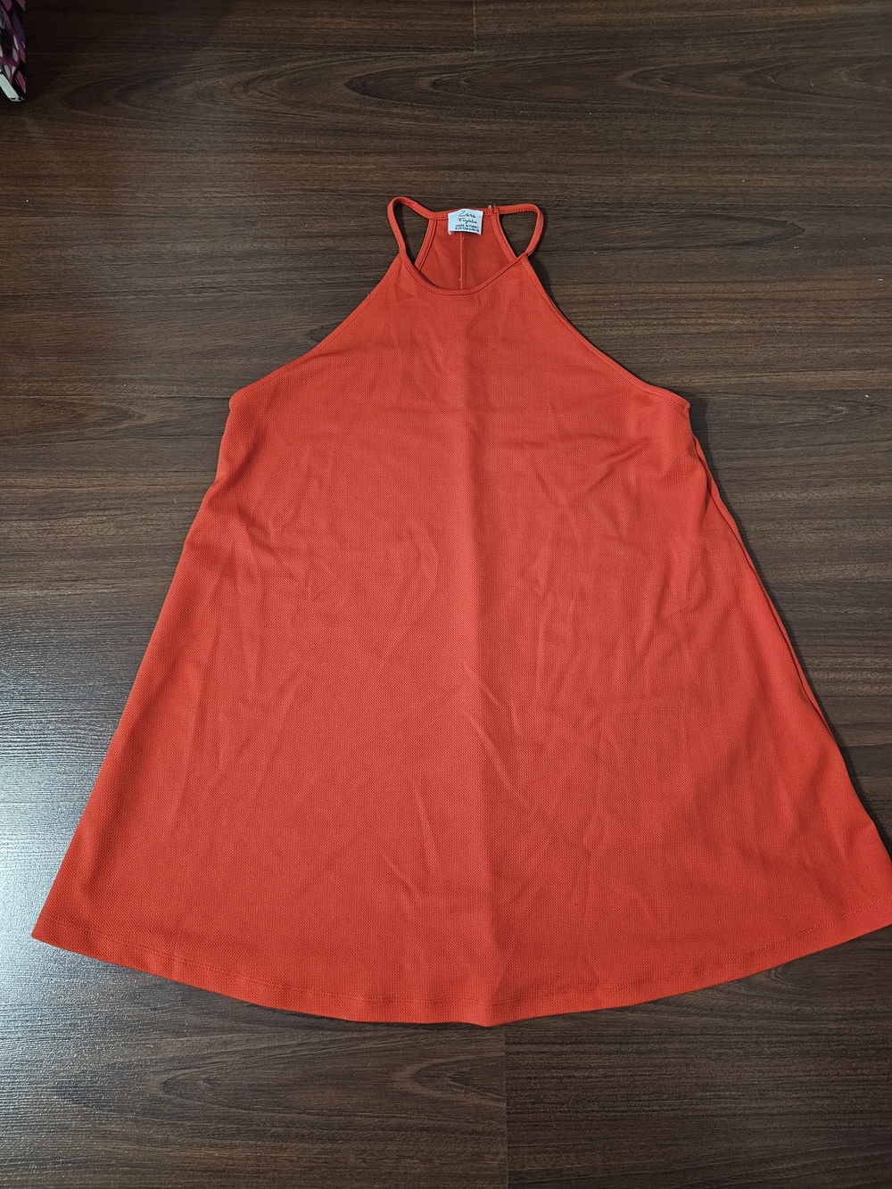 Zara Red Halter Neck Swing Dress